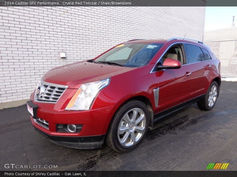 Crystal Red Tintcoat / Shale/Brownstone 2014 Cadillac SRX Performance