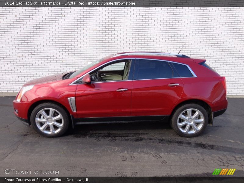 Crystal Red Tintcoat / Shale/Brownstone 2014 Cadillac SRX Performance