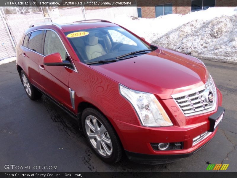 Crystal Red Tintcoat / Shale/Brownstone 2014 Cadillac SRX Performance