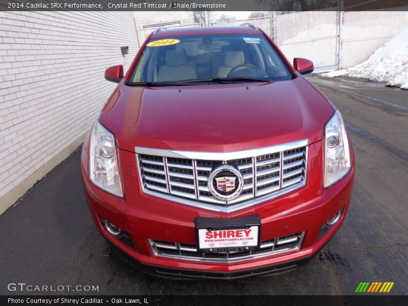 Crystal Red Tintcoat / Shale/Brownstone 2014 Cadillac SRX Performance