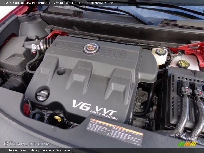 Crystal Red Tintcoat / Shale/Brownstone 2014 Cadillac SRX Performance
