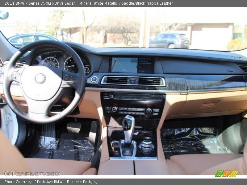 Mineral White Metallic / Saddle/Black Nappa Leather 2011 BMW 7 Series 750Li xDrive Sedan