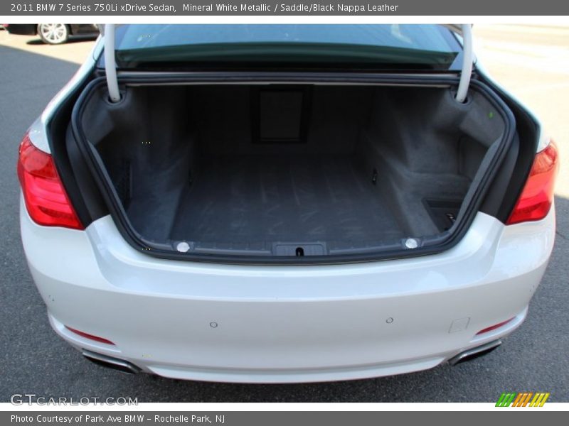 Mineral White Metallic / Saddle/Black Nappa Leather 2011 BMW 7 Series 750Li xDrive Sedan