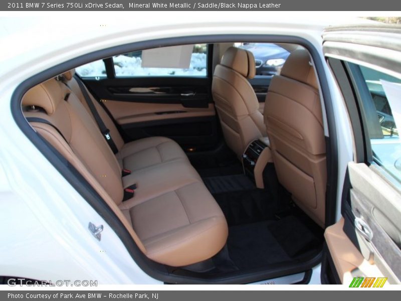 Mineral White Metallic / Saddle/Black Nappa Leather 2011 BMW 7 Series 750Li xDrive Sedan