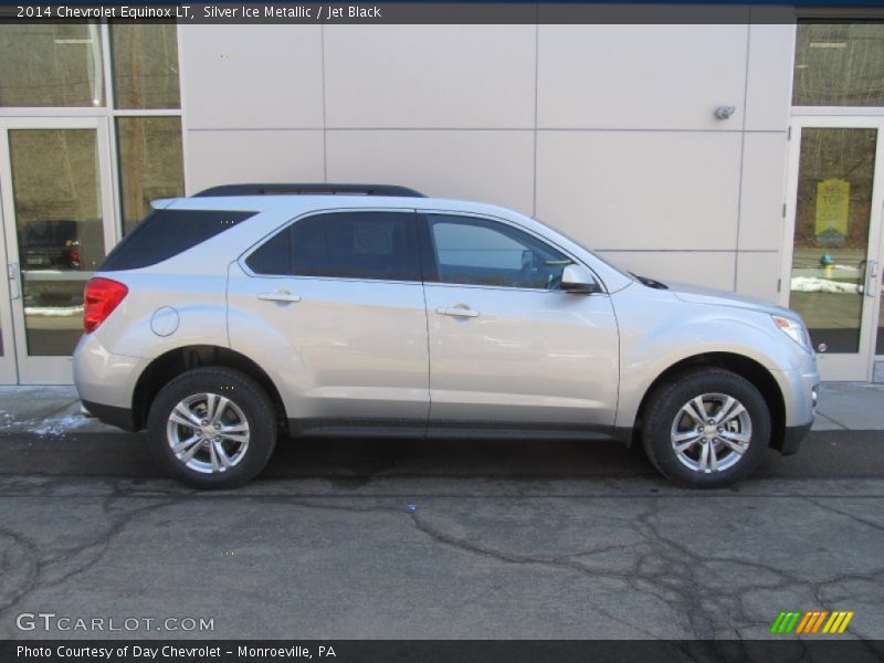 Silver Ice Metallic / Jet Black 2014 Chevrolet Equinox LT