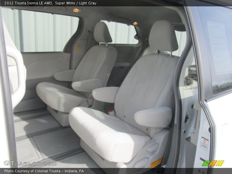 Super White / Light Gray 2012 Toyota Sienna LE AWD