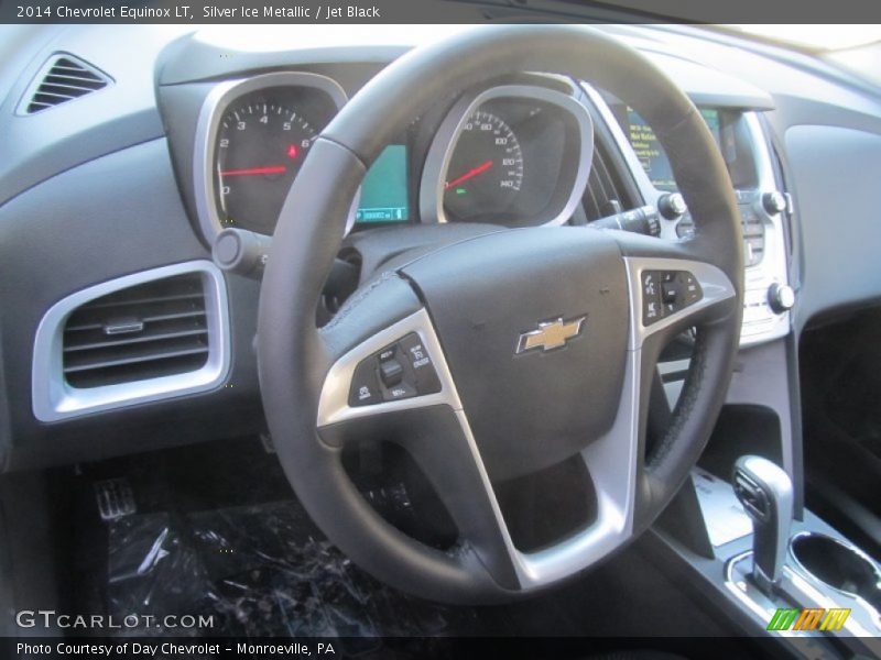 Silver Ice Metallic / Jet Black 2014 Chevrolet Equinox LT