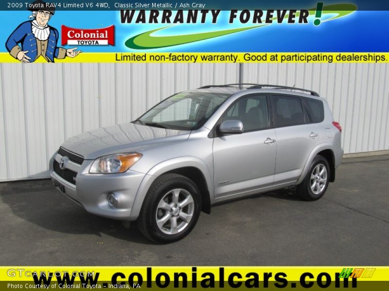 Classic Silver Metallic / Ash Gray 2009 Toyota RAV4 Limited V6 4WD