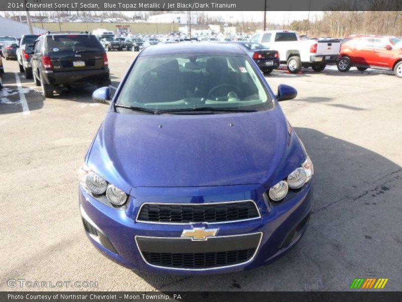 Blue Topaz Metallic / Jet Black/Dark Titanium 2014 Chevrolet Sonic LT Sedan