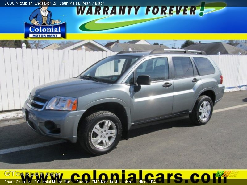 Satin Meisai Pearl / Black 2008 Mitsubishi Endeavor LS