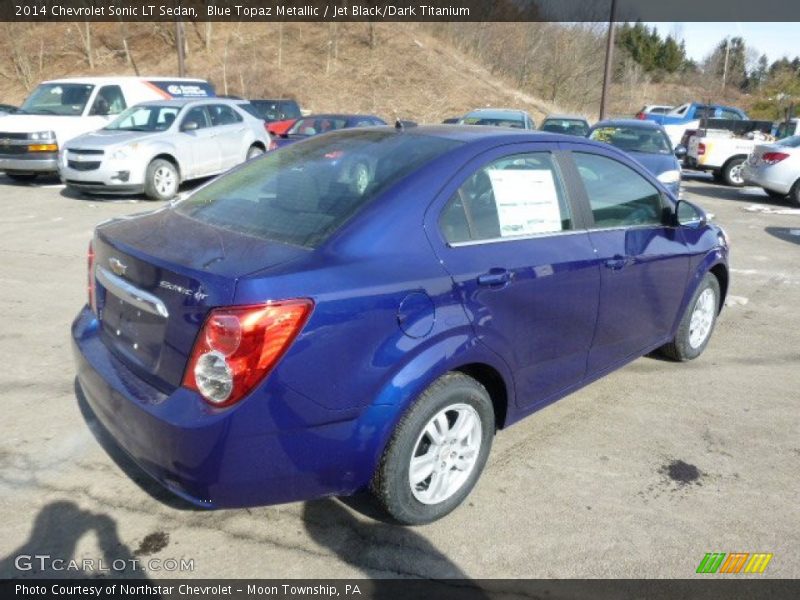 Blue Topaz Metallic / Jet Black/Dark Titanium 2014 Chevrolet Sonic LT Sedan