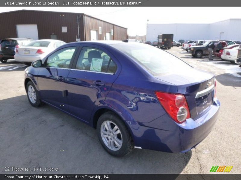 Blue Topaz Metallic / Jet Black/Dark Titanium 2014 Chevrolet Sonic LT Sedan