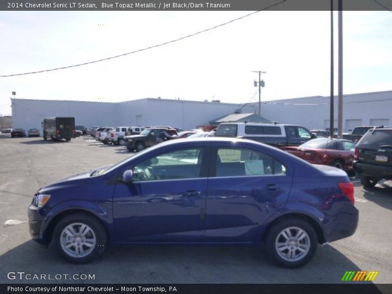 Blue Topaz Metallic / Jet Black/Dark Titanium 2014 Chevrolet Sonic LT Sedan