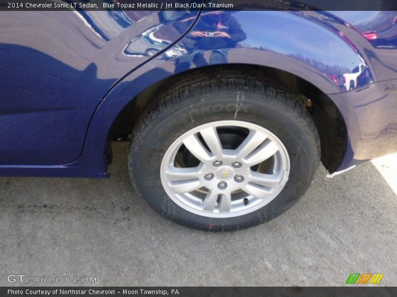 Blue Topaz Metallic / Jet Black/Dark Titanium 2014 Chevrolet Sonic LT Sedan