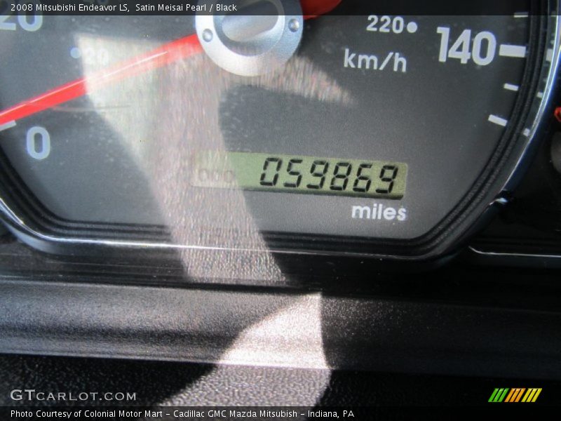 Satin Meisai Pearl / Black 2008 Mitsubishi Endeavor LS