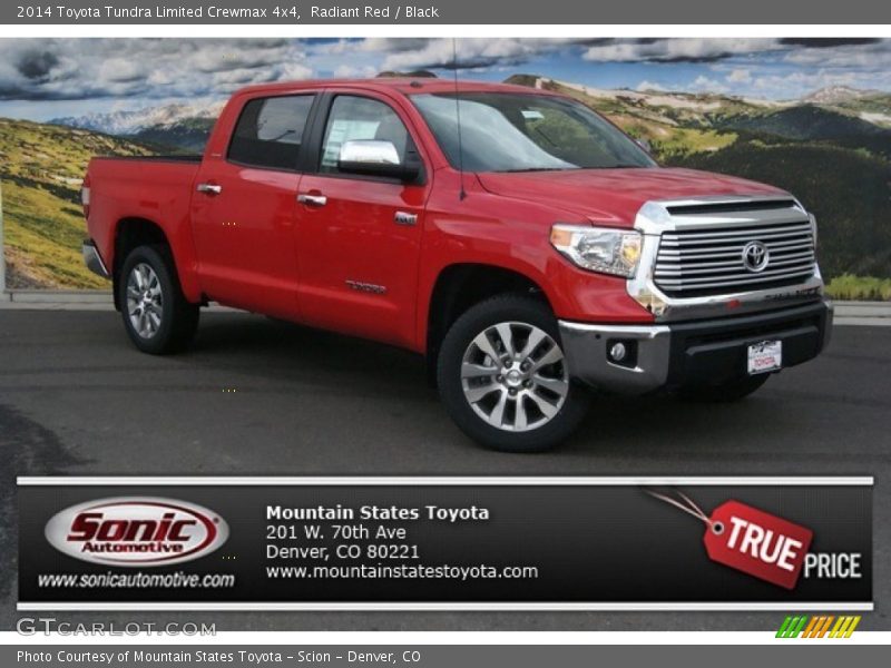 Radiant Red / Black 2014 Toyota Tundra Limited Crewmax 4x4