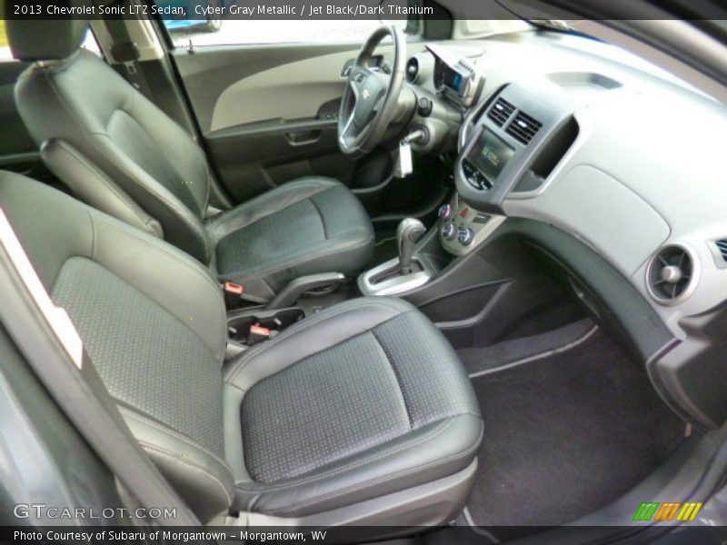 Cyber Gray Metallic / Jet Black/Dark Titanium 2013 Chevrolet Sonic LTZ Sedan