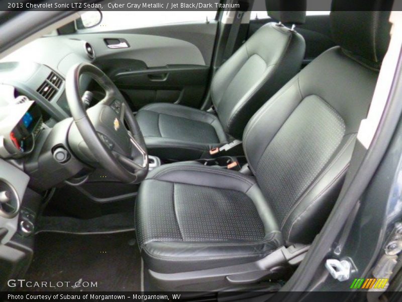 Cyber Gray Metallic / Jet Black/Dark Titanium 2013 Chevrolet Sonic LTZ Sedan