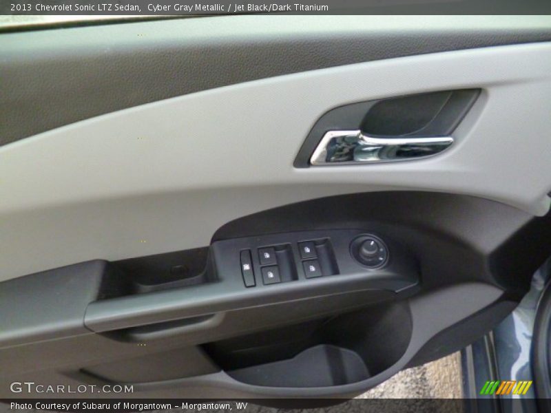Cyber Gray Metallic / Jet Black/Dark Titanium 2013 Chevrolet Sonic LTZ Sedan