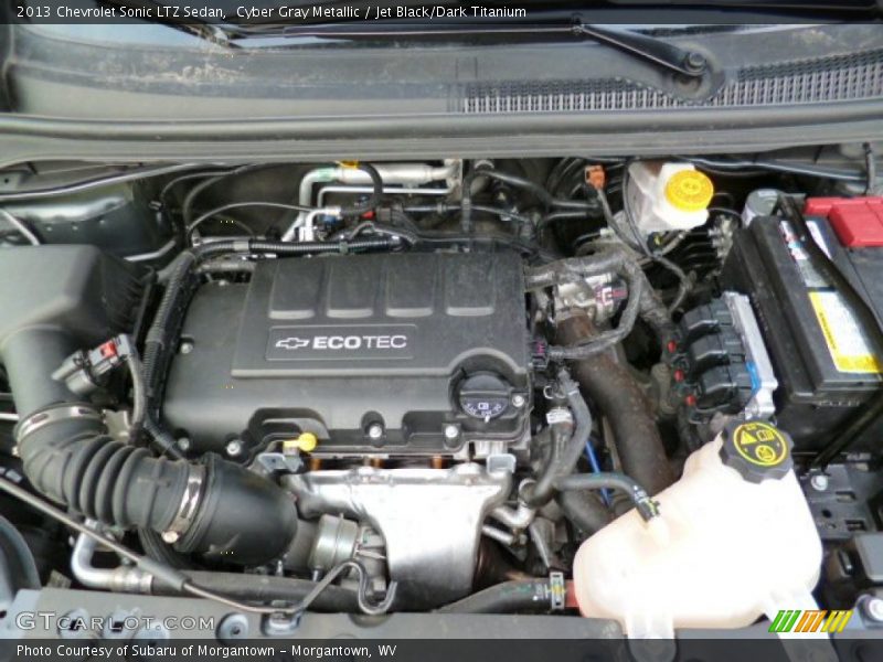 Cyber Gray Metallic / Jet Black/Dark Titanium 2013 Chevrolet Sonic LTZ Sedan