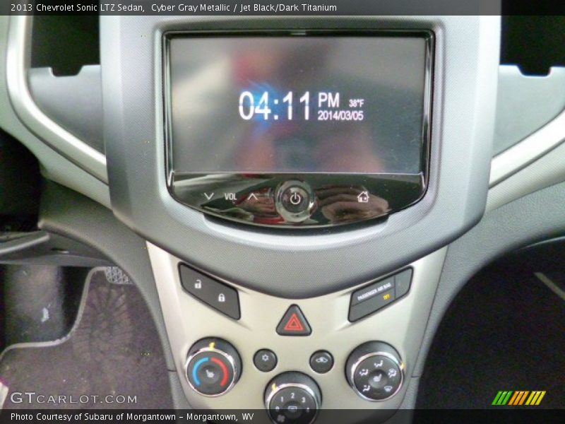 Cyber Gray Metallic / Jet Black/Dark Titanium 2013 Chevrolet Sonic LTZ Sedan
