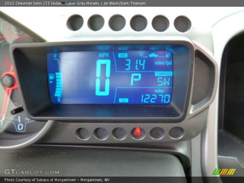 Cyber Gray Metallic / Jet Black/Dark Titanium 2013 Chevrolet Sonic LTZ Sedan