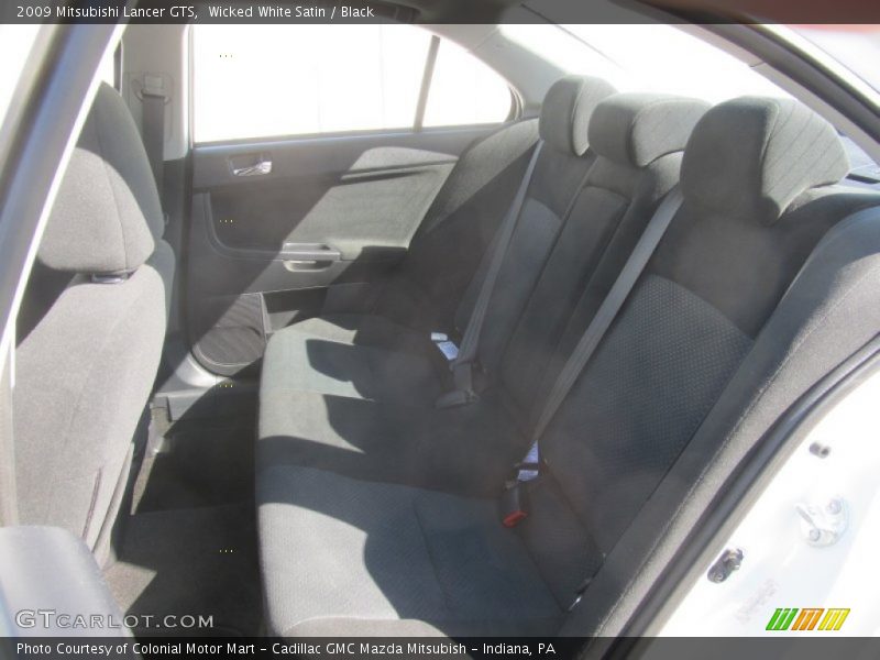 Wicked White Satin / Black 2009 Mitsubishi Lancer GTS