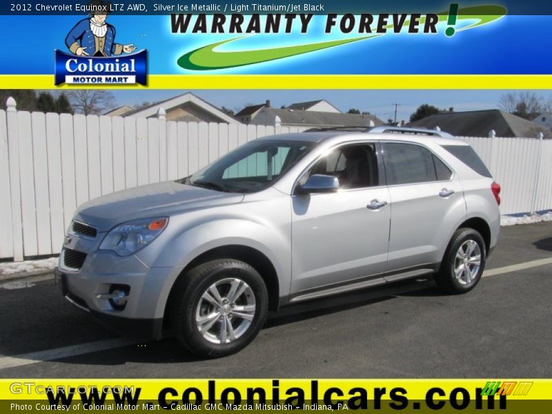 Silver Ice Metallic / Light Titanium/Jet Black 2012 Chevrolet Equinox LTZ AWD