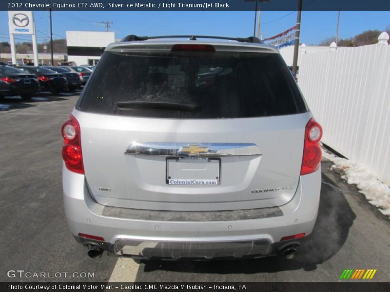 Silver Ice Metallic / Light Titanium/Jet Black 2012 Chevrolet Equinox LTZ AWD