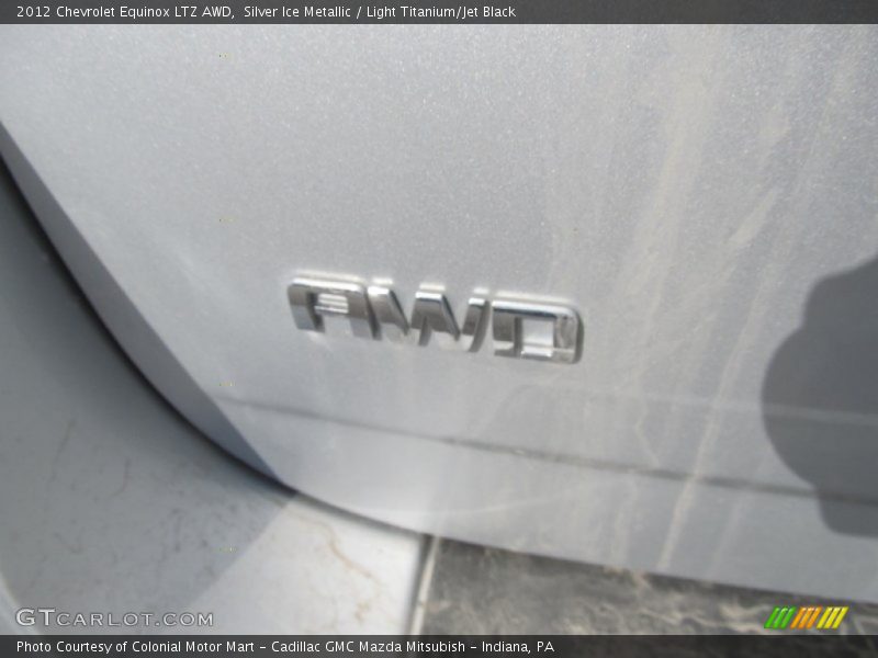 Silver Ice Metallic / Light Titanium/Jet Black 2012 Chevrolet Equinox LTZ AWD