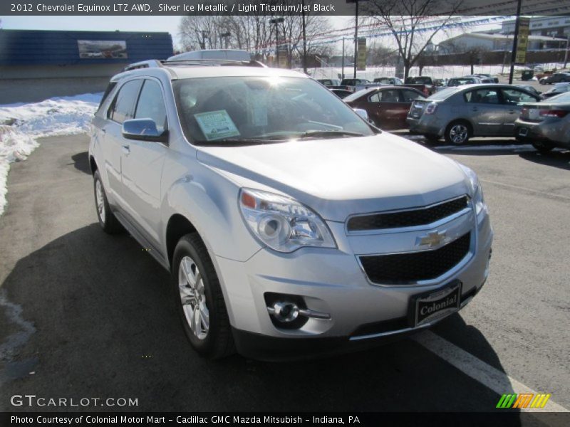 Silver Ice Metallic / Light Titanium/Jet Black 2012 Chevrolet Equinox LTZ AWD