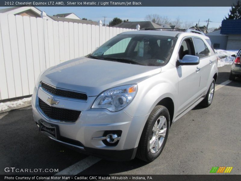 Silver Ice Metallic / Light Titanium/Jet Black 2012 Chevrolet Equinox LTZ AWD