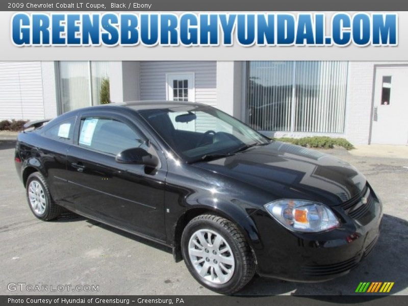 Black / Ebony 2009 Chevrolet Cobalt LT Coupe