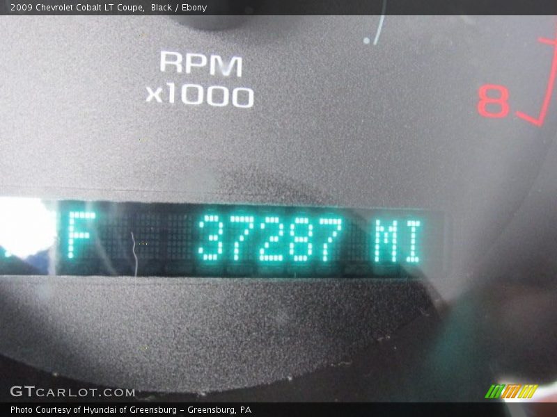 Black / Ebony 2009 Chevrolet Cobalt LT Coupe