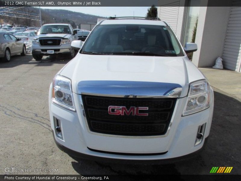 Olympic White / Jet Black 2012 GMC Terrain SLT AWD