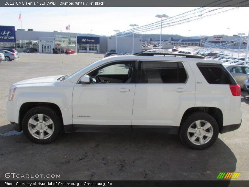 Olympic White / Jet Black 2012 GMC Terrain SLT AWD