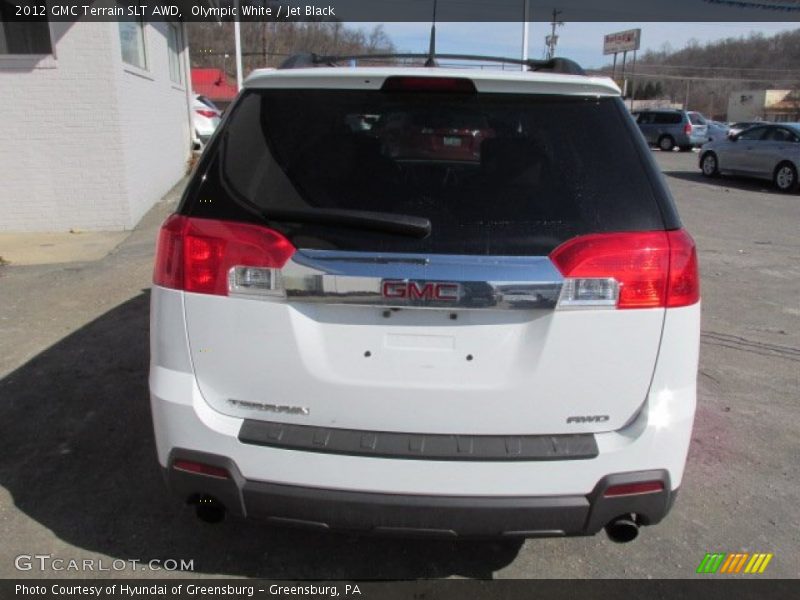 Olympic White / Jet Black 2012 GMC Terrain SLT AWD