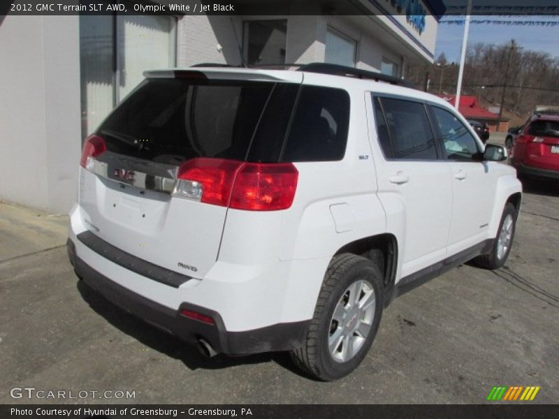 Olympic White / Jet Black 2012 GMC Terrain SLT AWD