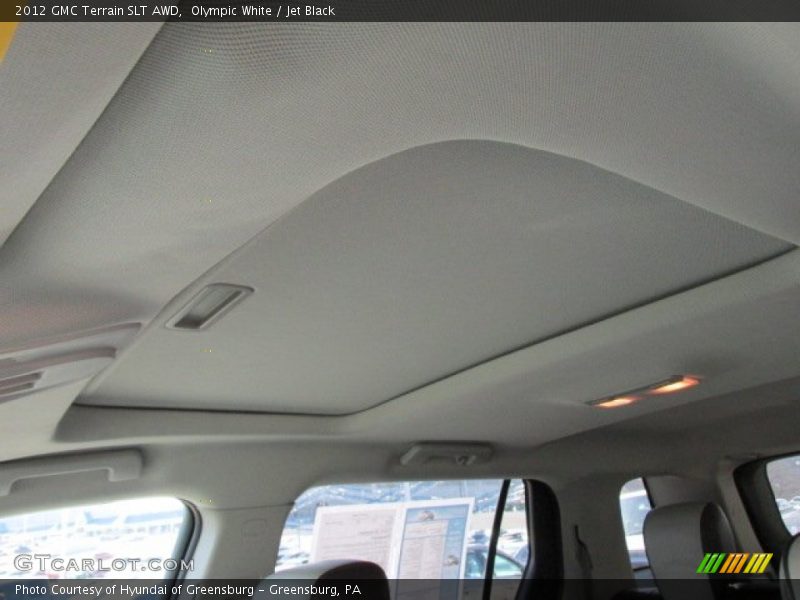 Olympic White / Jet Black 2012 GMC Terrain SLT AWD