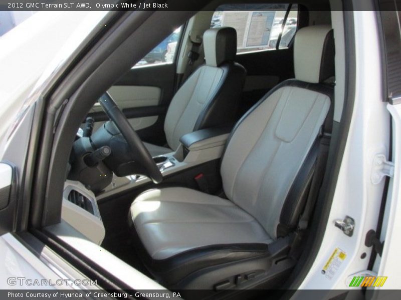 Olympic White / Jet Black 2012 GMC Terrain SLT AWD