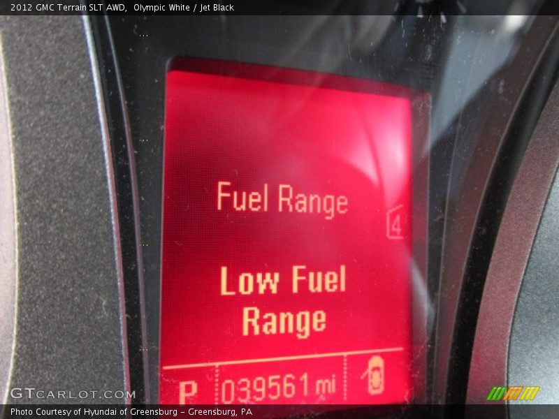 Olympic White / Jet Black 2012 GMC Terrain SLT AWD