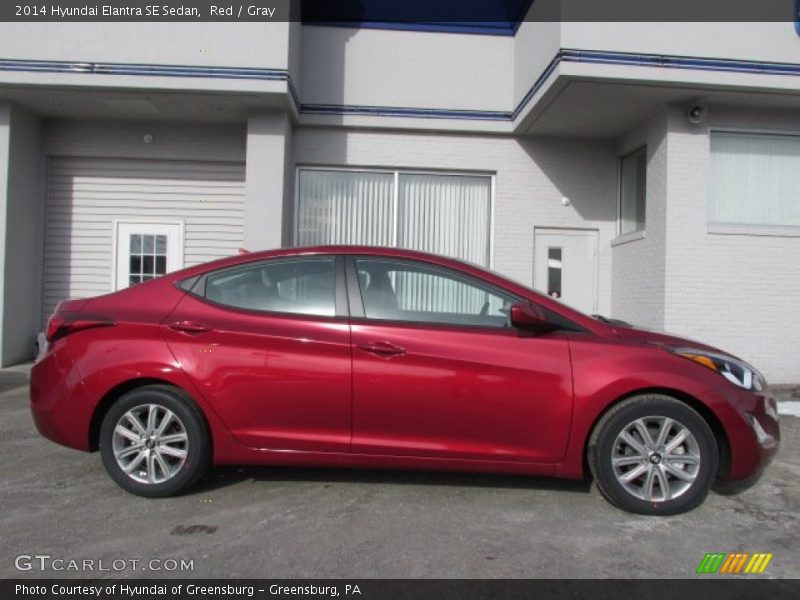 Red / Gray 2014 Hyundai Elantra SE Sedan