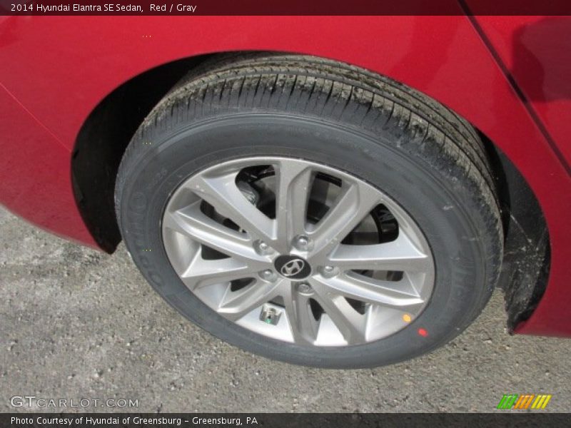 Red / Gray 2014 Hyundai Elantra SE Sedan
