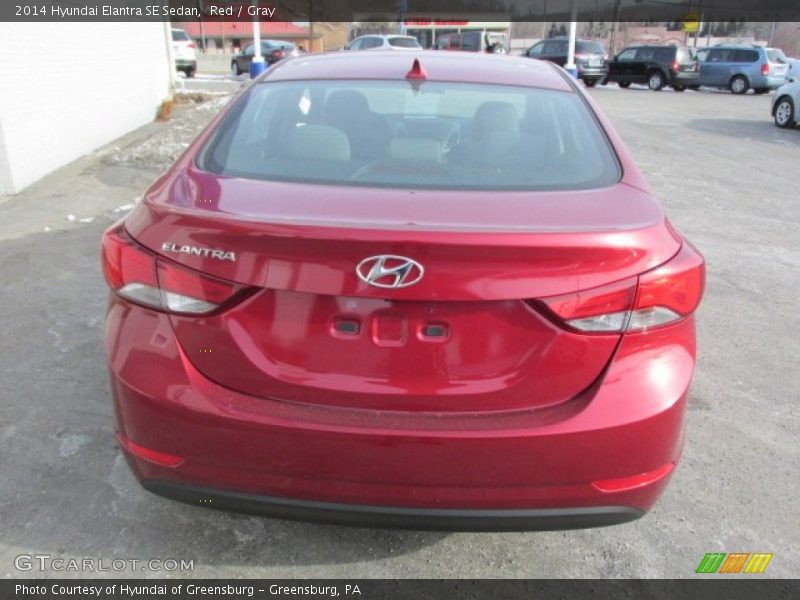 Red / Gray 2014 Hyundai Elantra SE Sedan