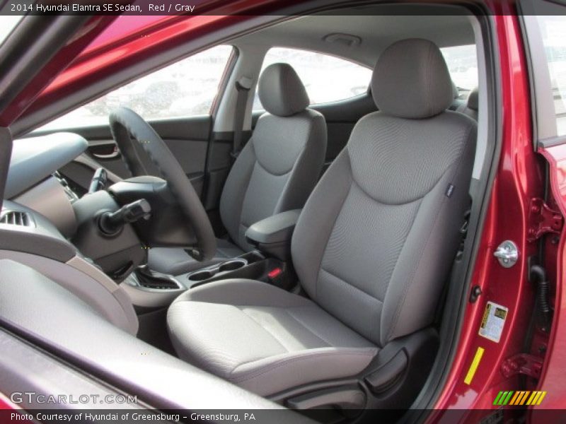 Red / Gray 2014 Hyundai Elantra SE Sedan