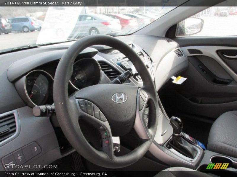 Red / Gray 2014 Hyundai Elantra SE Sedan