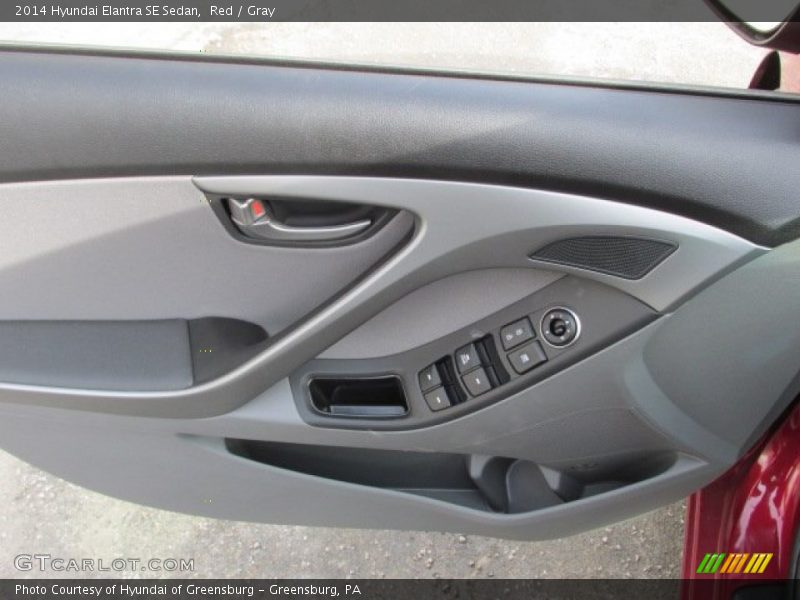 Red / Gray 2014 Hyundai Elantra SE Sedan