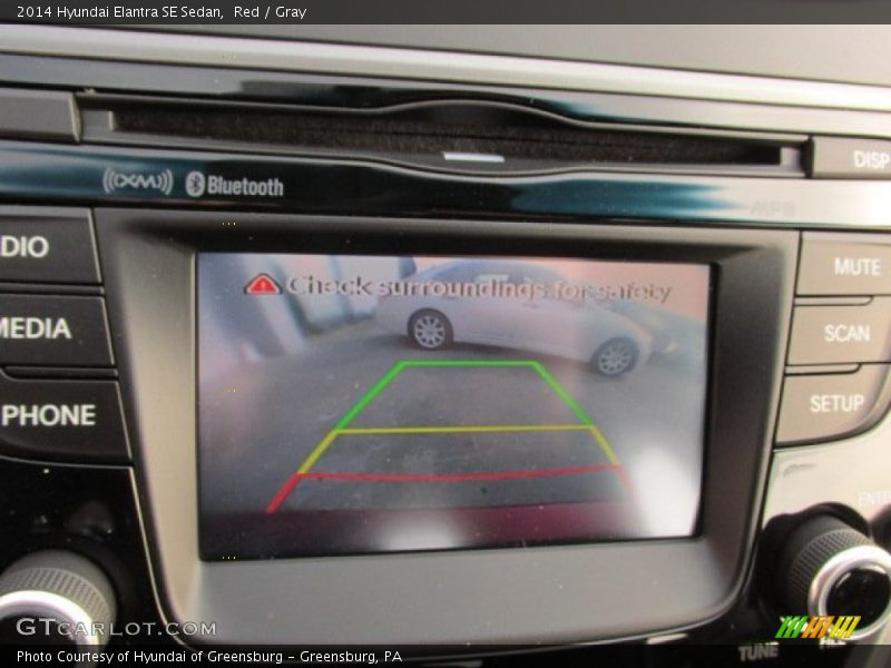 Red / Gray 2014 Hyundai Elantra SE Sedan