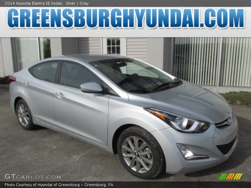 Silver / Gray 2014 Hyundai Elantra SE Sedan