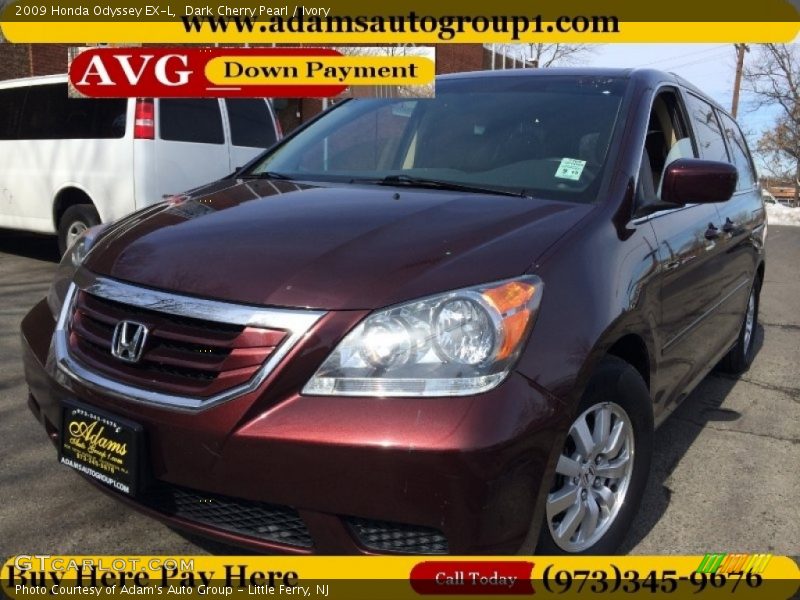 Dark Cherry Pearl / Ivory 2009 Honda Odyssey EX-L